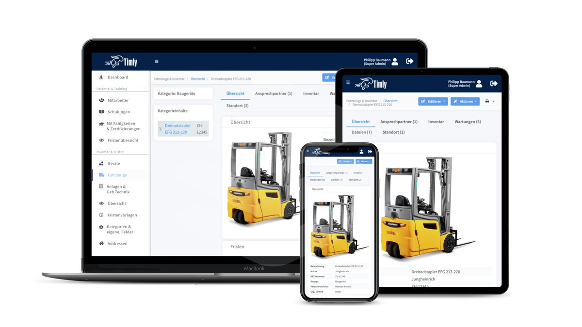 itmarkt's tweet photo. Mit der #Timly App lassen sich aufgrund der Zusammenarbeit mit @adnexo_gmbh Geräte und Fahrzeuge in Echtzeit #tracken. @TimlyAG https://t.co/xS8DNsW5xn https://t.co/bfwTXvuDbi