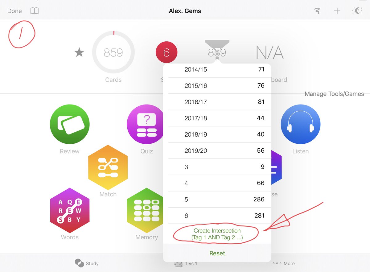 FlashcardsNKO's tweet photo. 3.3.8 sneak peek. What if you need to get only cards that have both "Ease" and "Geometry" tags? or "Food" and "Conversation" tags? It will be possible by using "intersections" in the filter. #edtech #learning #ade #LearnSmart https://t.co/lLBKvDLiOi