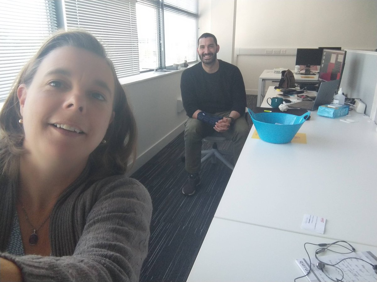 <a href="/spottitt/">Spottitt</a>'s first day in the office, and apparently the first SME back working part time and socially distanced in the <a href="/SatAppsCatapult/">Satellite Applications Catapult</a> Co-Space on the <a href="/HarwellCampus/">Harwell Campus</a>. Neber imagined a day when taking a picture of just being at work would be 'big' thing... #backtoworksafely