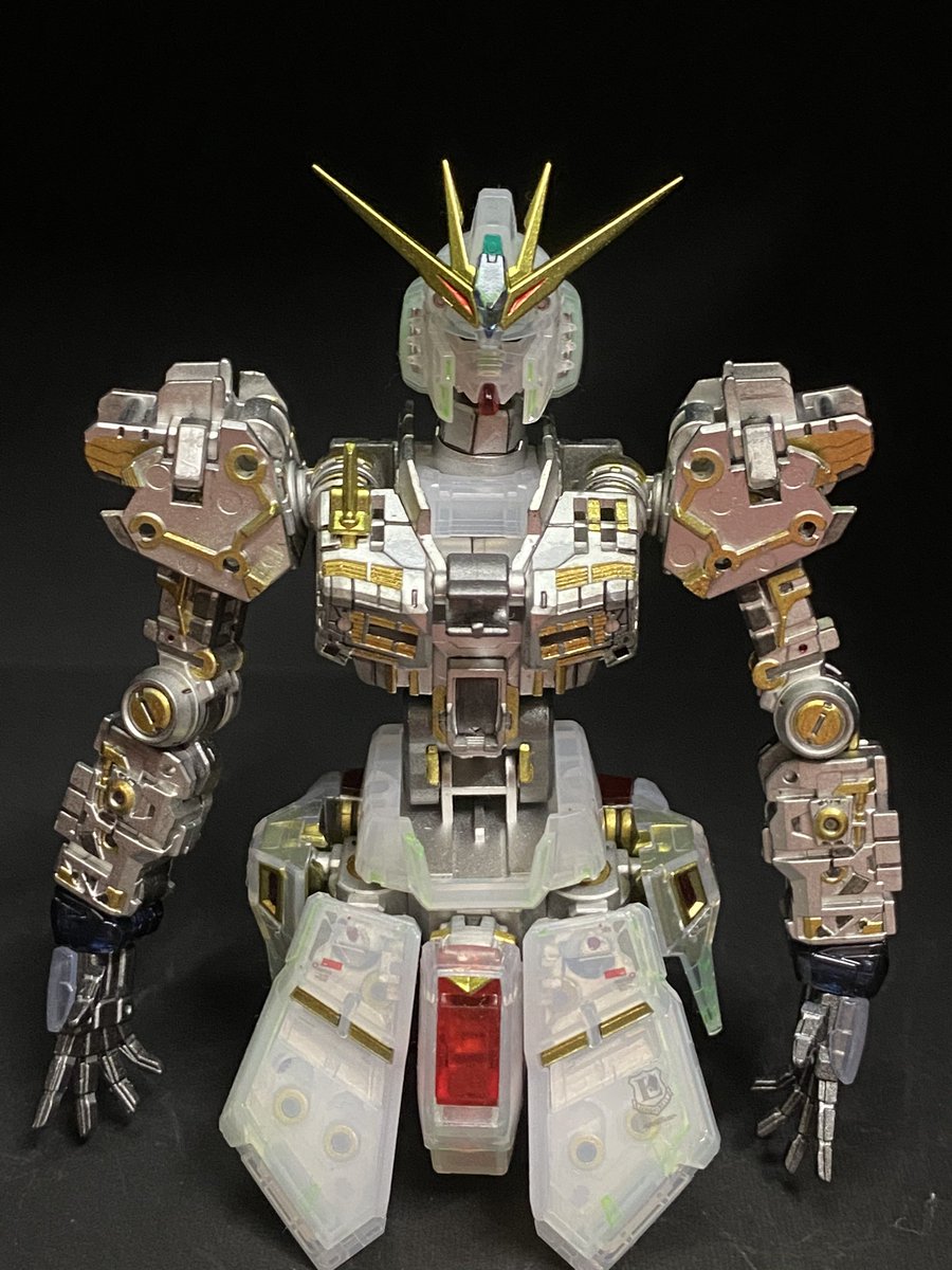 くんし しばらく低浮上 Twitter પર 機動戦士ガンダム 逆襲のシャア Rg 1 144 Nガンダムが クリアカラー 今回は 内部フレーム細かい部分塗装を拘りました ガンプラ ガンプラ好きと繋がりたい