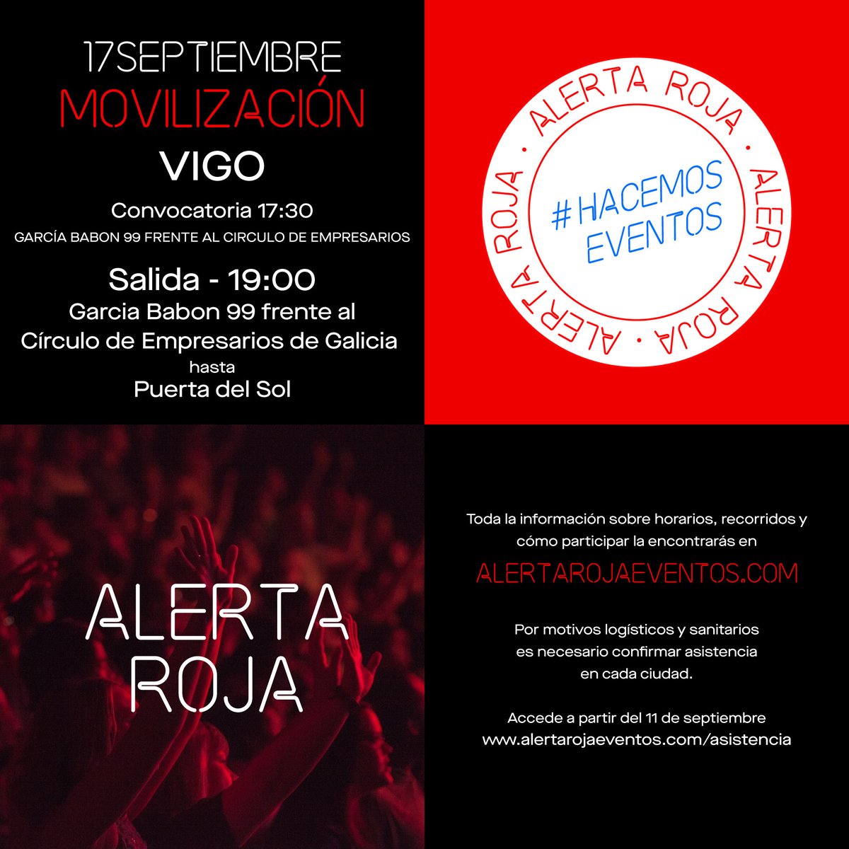 #Apoyo17S #wemakeevents #RedAlert #AlertaRoja #hacemoseventos 4/...