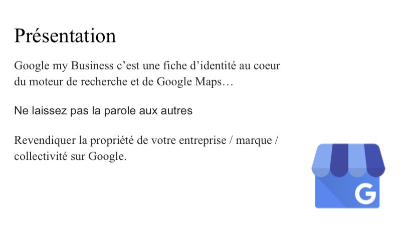 MyObservatoire's tweet photo. .@chtitib : « Google My Business est un outil plutôt simple qu’il faut absolument appréhender. 
Environ 1 internaute sur 2 ne va pas plus loin que la fiche Google. C’est la tendance du #ZeroClic qui ne cesse de croître. »

#compublique #socialmedia #PDLC2020 https://t.co/yzMBPeWlz9