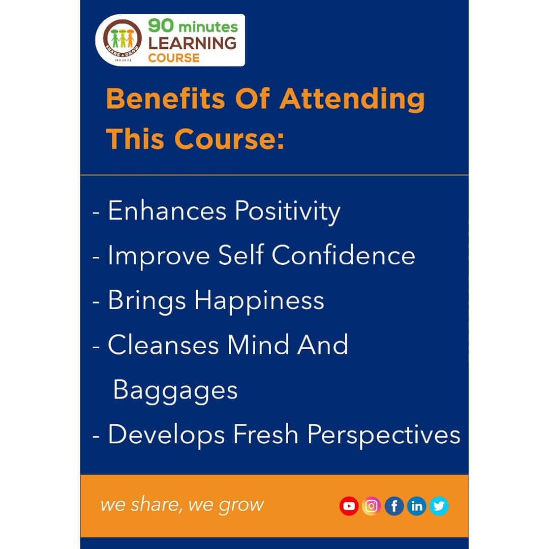 Join SAGlearning Course for SELF GROWTH &amp; SELF DEVELOPMENT 🌈 Course 

🌟To join : 📲 7977363578 / Click on docs.google.com/forms/d/e/1FAI…

♦️Timings : 7pm - 8.30pm (IST).

♦️Days: Mon &amp; Wednesday

#saglearning #simplifylife