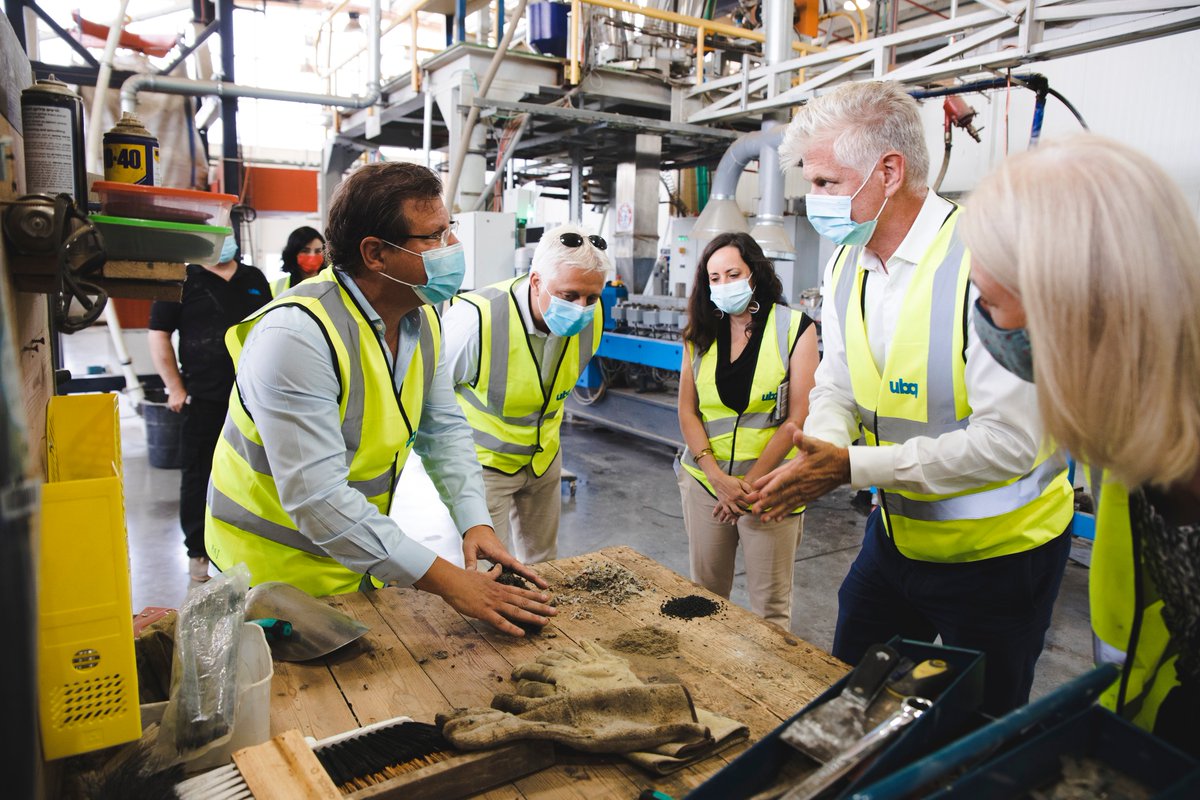NLinIsrael's tweet photo. 🗑️Great visit to @UBQ_Materials, where they turn household #waste into recycable new thermoplastic material. They recently announced they will open their first full-scale plant in the 🇳🇱Netherlands!
A step closer to a #CircularEconomy 

👉 Read more: https://t.co/sR4ABdlu5A https://t.co/ZyICYLD1L9