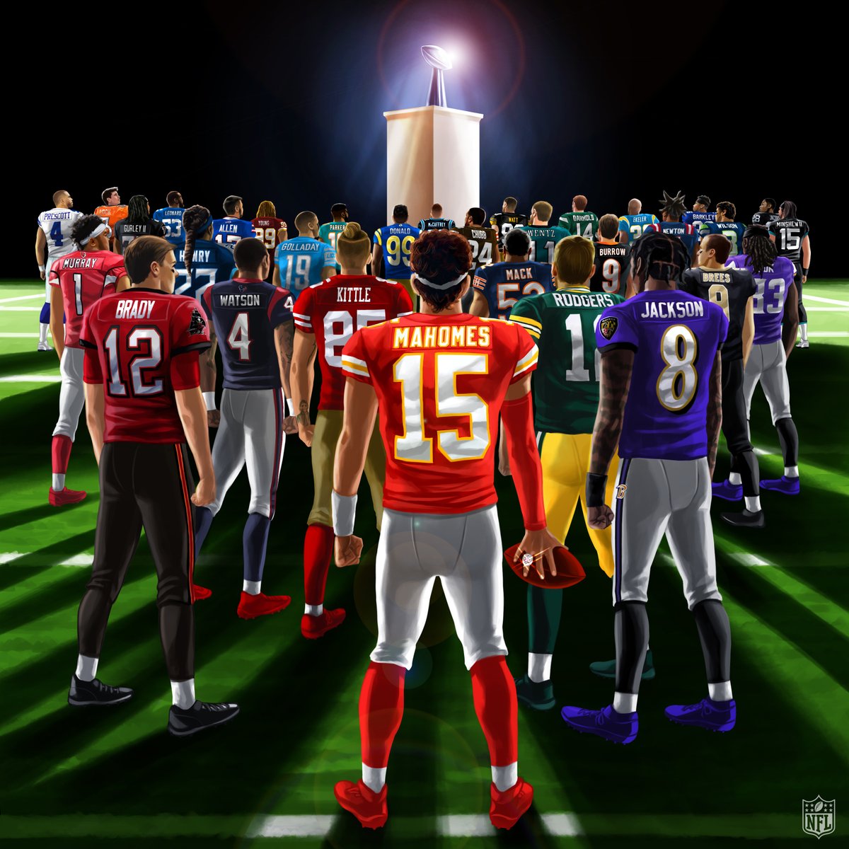 The quest for the Lombardi Trophy begins tonight. Kickoff2020 ...