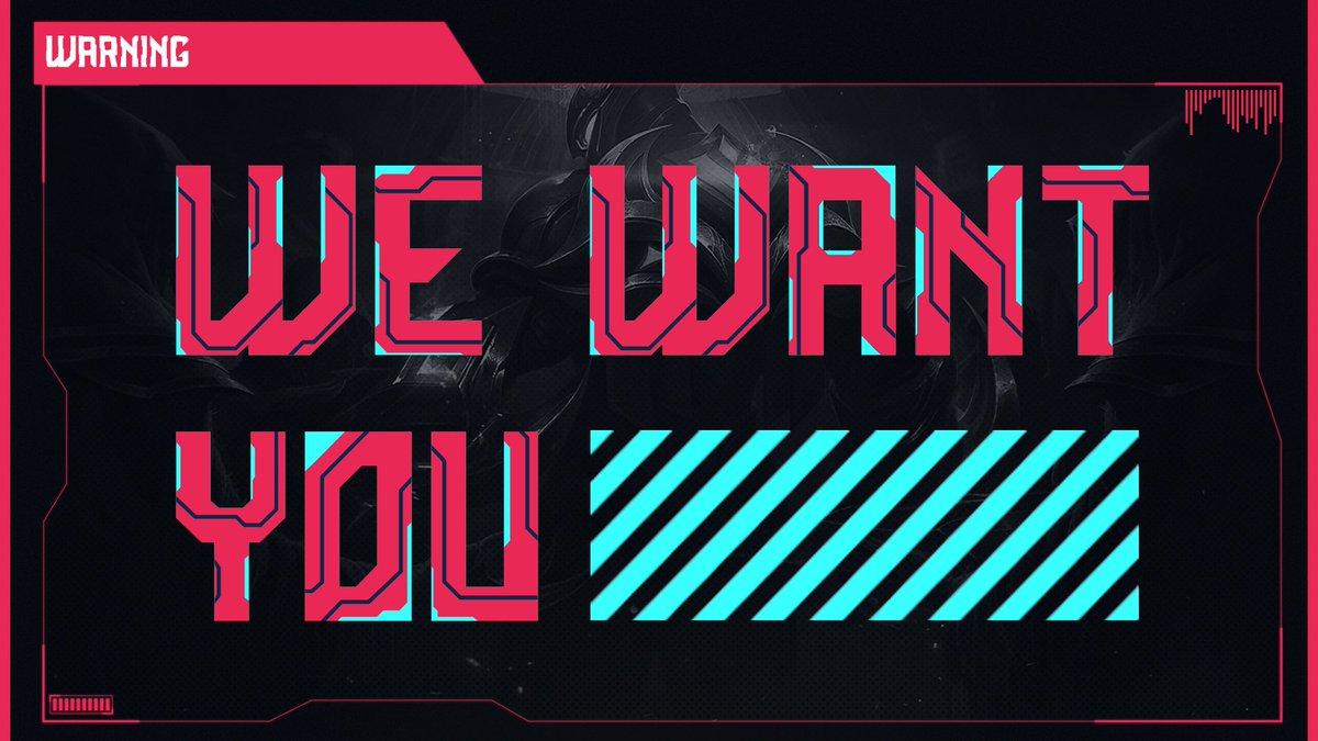 We Want You! 🧐

Stiamo cercando player e coach che vogliano mettersi in gioco per partecipare al Circuito Piazza Esport! 🏆

Per le candidature, compilate il form qui sotto!
forms.gle/92MootD8Vap7Pr… ⬅️

#FangsAndClaws 🦝