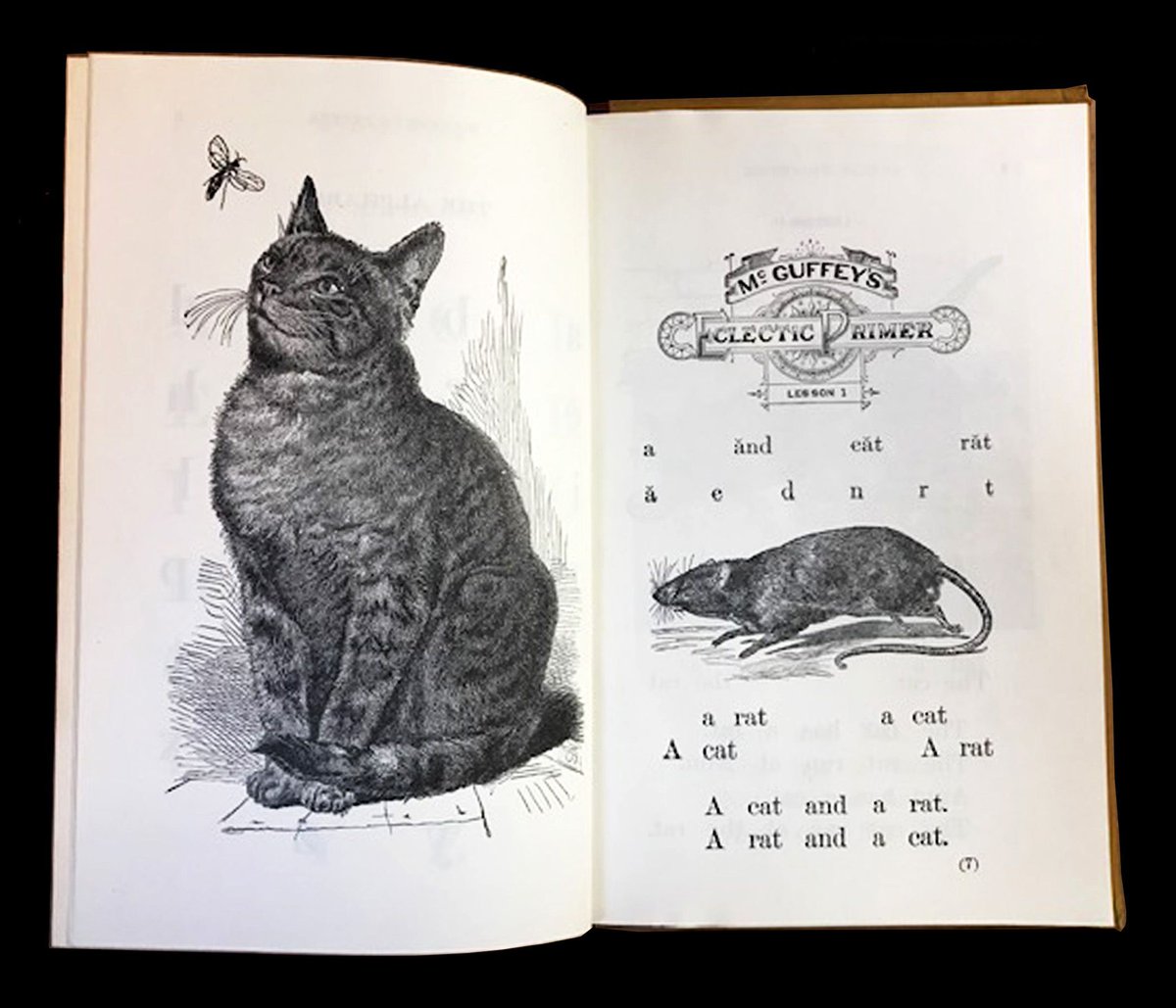 PequotLibrary's tweet photo. #SpecCol #TBT
McGuffey, William Holmes
McGuffey’s Eclectic Primer
New York: American Book Company, 1896
Special Collections, Pequot Library
#specialcollections #rarebooks #backtoschool https://t.co/UesgOMMbys