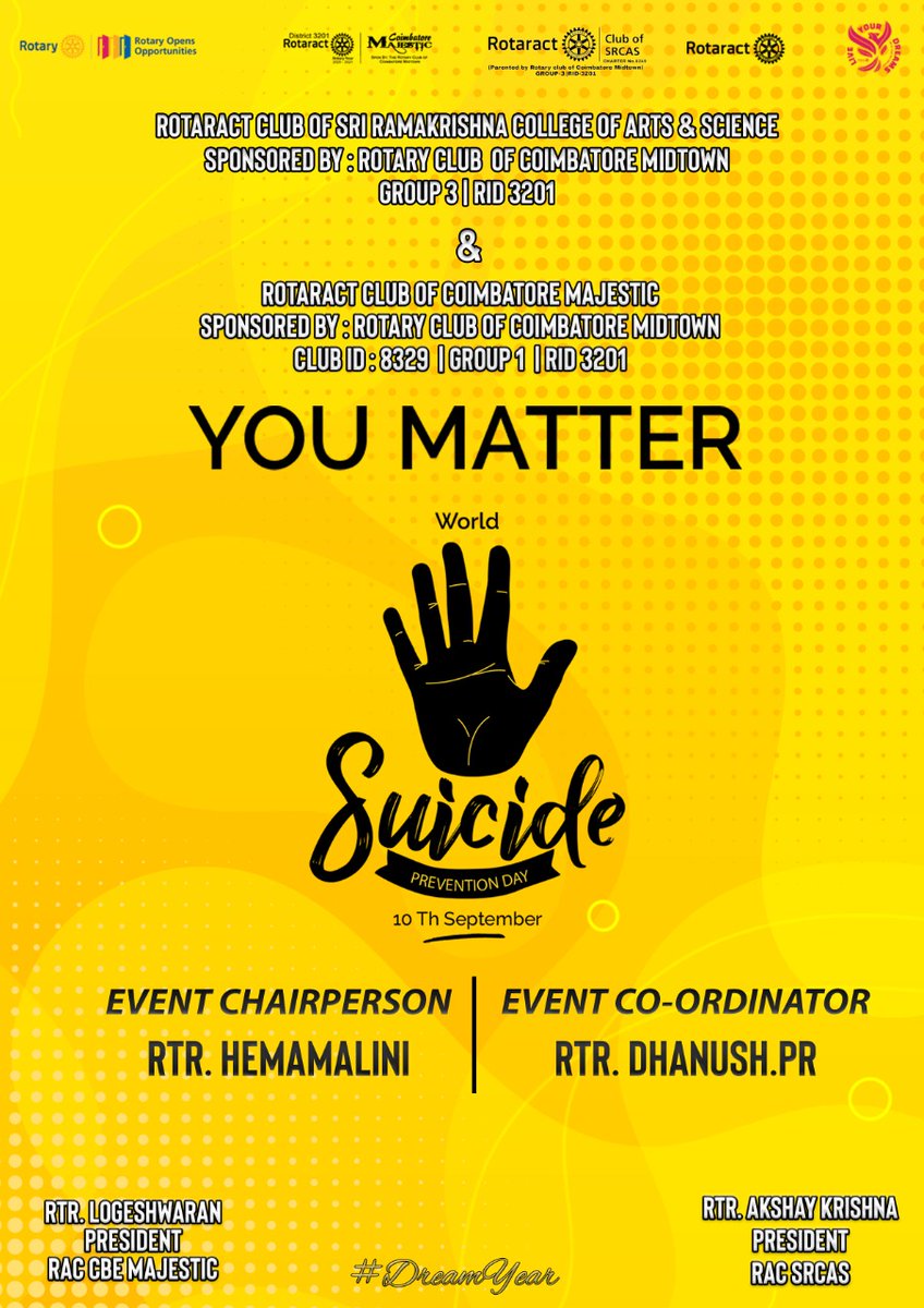 cbe_majestic's tweet photo. 𝗘𝘃𝗲𝗻𝘁 𝗖𝗵𝗮𝗶𝗿𝗽𝗲𝗿𝘀𝗼𝗻
Rtr. Hemamalini
𝗘𝘃𝗲𝗻𝘁 𝗖𝗼-𝗢𝗿𝗱𝗶𝗻𝗮𝘁𝗼𝗿
Rtr. Dhanush. P. R 

Regards, 
Team Majestic. 

#dreamyear #rac_cbe_majestic #rac_srcas #rid3201 #worldsuicidepreventionday #saynotosuicide❌ #raccbemajestic #racsrcas #majestic #prime29❤❤ https://t.co/BWN4Cx7Dov