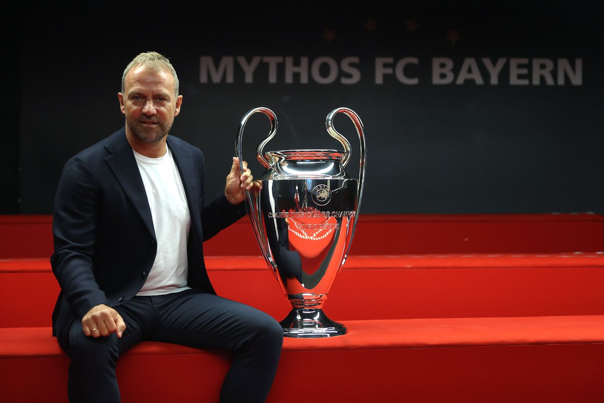 ChampionsLeague's tweet photo. 🔴 Hansi Flick delivers number 6 🏆🏆🏆🏆🏆🏆

#UCL https://t.co/7RkNGJ7IUG