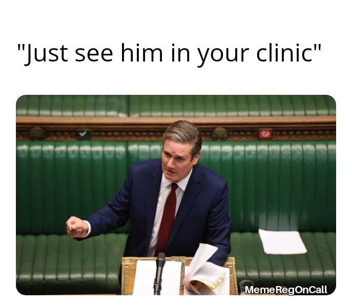 Keir Starmer in MDT. A thread...  #MemeReg  #medtwitter  #medicalmemes  #MDT  #KeirStarmer  #BorisJohnson