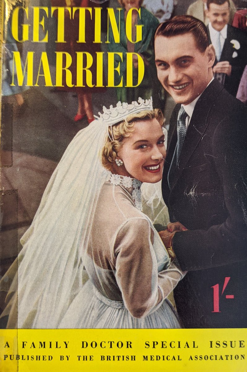 Mum met my Dad in 1953, aged 22. When they got engaged three years later she made him a cartoon parody of a popular BMA advice booklet of the day, "Getting Married". Her wicked sense of humour and before-its-time irreverence really shine through...