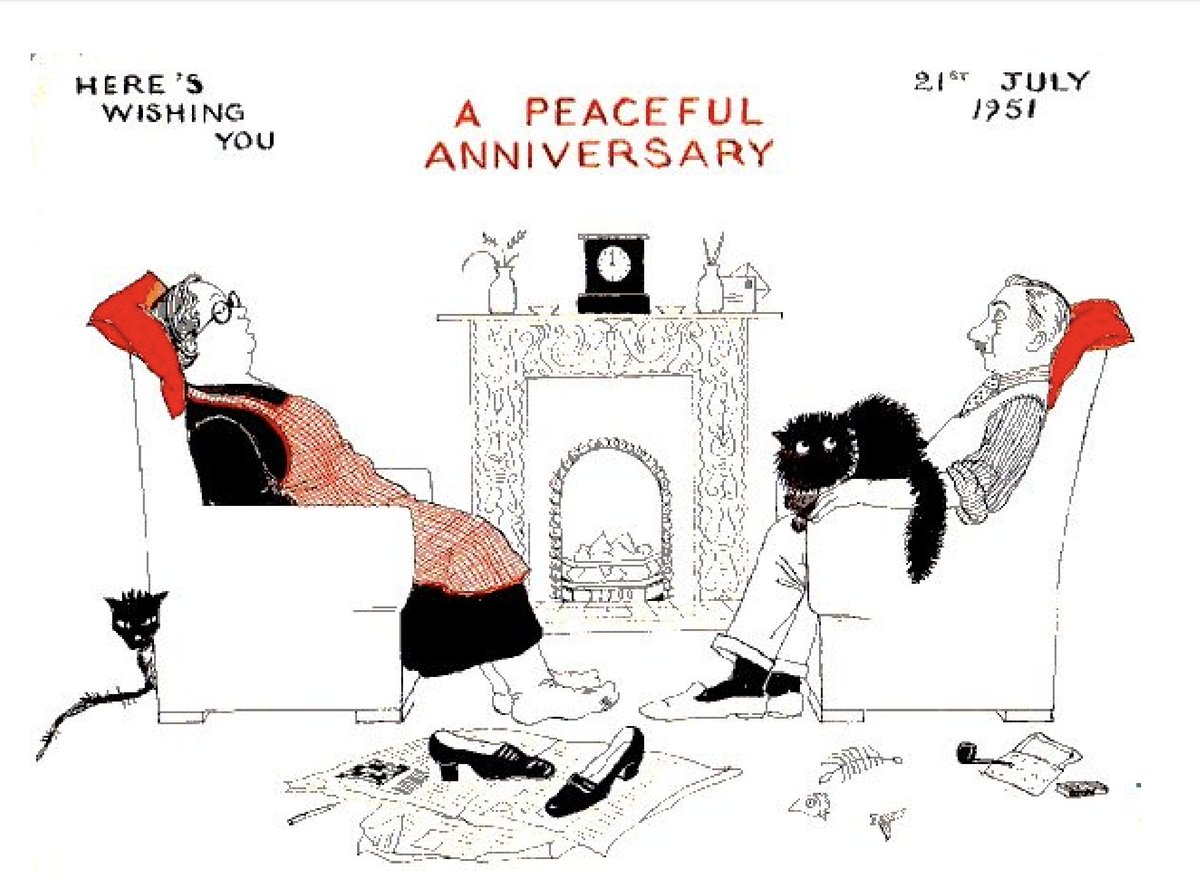 She normally only drew cartoons for the people she loved. Here are some cards she made for her decorator Dad, Fred Pickles, and mum Dorothy, a former cook-in-service from Bristol.