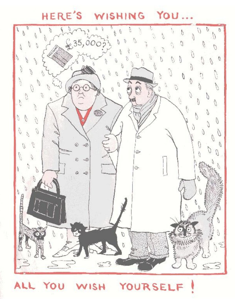 She normally only drew cartoons for the people she loved. Here are some cards she made for her decorator Dad, Fred Pickles, and mum Dorothy, a former cook-in-service from Bristol.