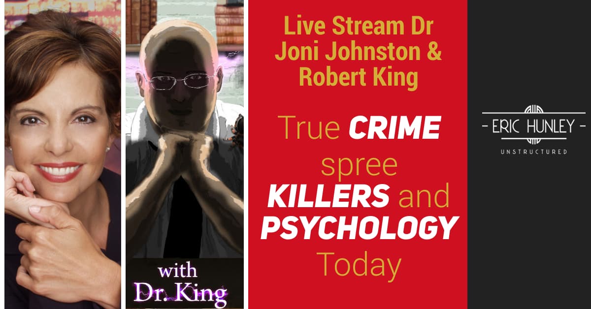 hunleyeric's tweet photo. New #Livestream!
🗡️ Serial Killers, spree killers, hybristophiliacs oh my!
🧠 Drs Joni Johnston & Robert King from @PsychToday join @ 5:30 PM EDT! 📺
Bring your questions! You shape the content!
https://t.co/j4cspBipWl
#truecrime #serialkillers #spreekillers #unstructuredpod https://t.co/SPGR12LtHv