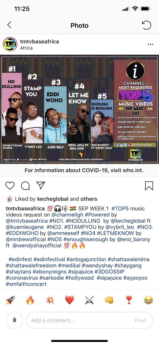 addiselfgh's tweet photo. No 3 most requested video #EddiWorhor the streets is representing โค๏ธ Thank you ๐๐ฟ #SelfAddicts https://t.co/vb8q9PIQJp
