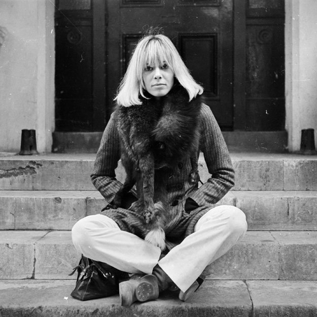 6.Anita PallenbergBorn in April the 6th 1942 in Rome, Italy.Died in June the 13th 2017 in Chichester, West Sussex, England.A german-italian actress, artist and model."The muse of Rolling Stones"Anita was a romantic partner of Brian Jones, later on, of Keith Richards. (2<)