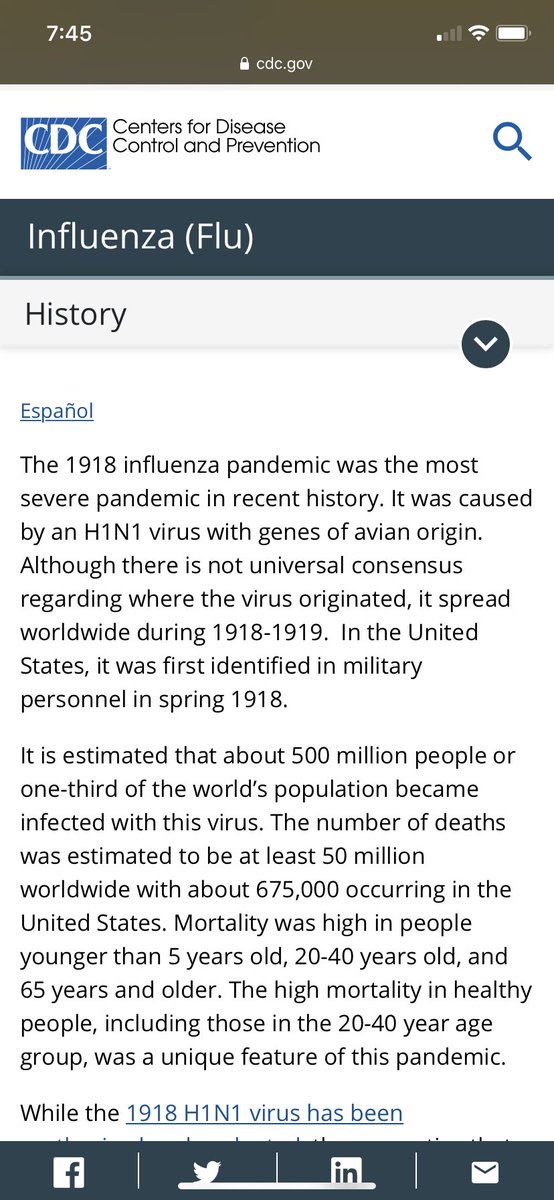 TysonOwen_'s tweet photo. @AngHauptNewman You realize when influenza was initially imtroduced to humans the deaths were literally 500x higher. Need proof? Here. Yet we still live with it. Don’t say ignorant shit if you can’t back it up. https://t.co/qZaNlxSYWM
