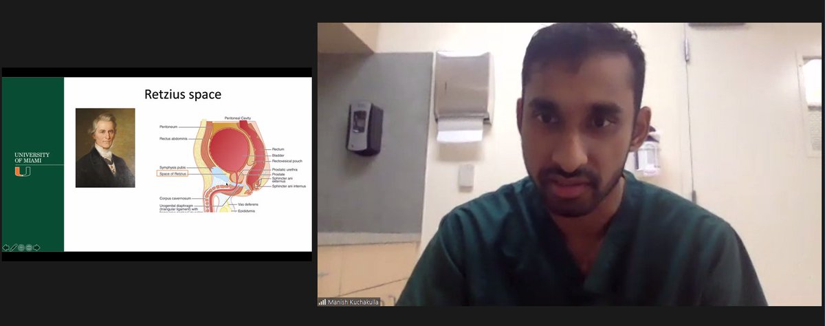 Very insightful presentations on Retzius-sparing RP and cytoreductive Nx by our stellar @miami_urology sub-interns <a href="/manishkuch/">Manish Kuchakulla</a> and @GarijoMora. Thanks to all our MD '21 <a href="/umiamimedicine/">Miller Medicine</a> students for stepping up to the plate and knocking it out of the park! #UroSoMe #MedTwitter