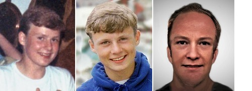 andrew_gosden's tweet photo. It is 32 years today since Lee Boxell went missing at the age of 15 from #Sutton (#Surrrey) on September 10, 1988. (Image on the right is computer generated age-progressed to how he might look at age 46) Our thoughts are with his family today. https://t.co/FVciDgljk7 https://t.co/6NBBCTZDPm