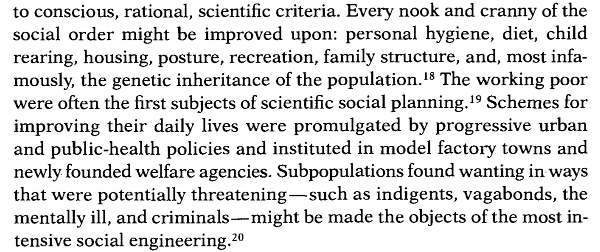 The text on this is James C. Scott "Seeing Like A State" ch.3: the poor as objects for the curation of the well-meaning well-off  https://theanarchistlibrary.org/library/james-c-scott-seeing-like-a-state#toc25 13/8