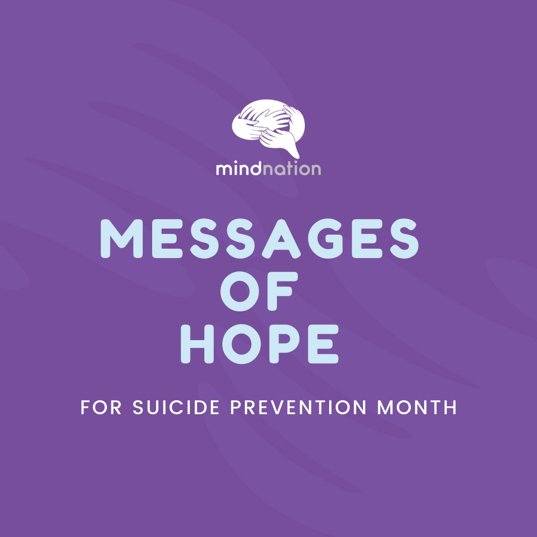 mindnation's tweet photo. You donβt have to be alone in the dark. Allow yourself to be seen π‘
September is Suicide Prevention Month-- and today is Suicide Prevention Day. Read some messages of hope from the MindNation team and from our mental health advocates! (1/n)
#Move4MH #SuicidePrevention https://t.co/nul4hriNG8