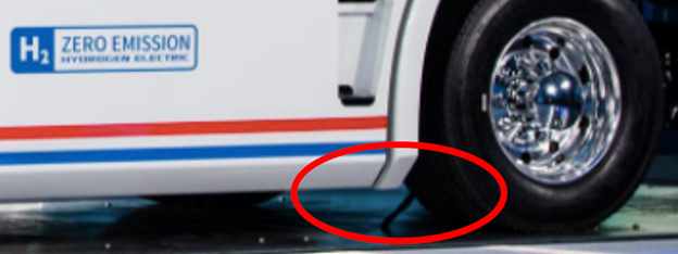 We present behind-the-scenes photos showing that  $NKLA had an electricity cable snaked up from underneath the stage into the truck in order to falsely claim the Nikola One’s electrical systems functioned.