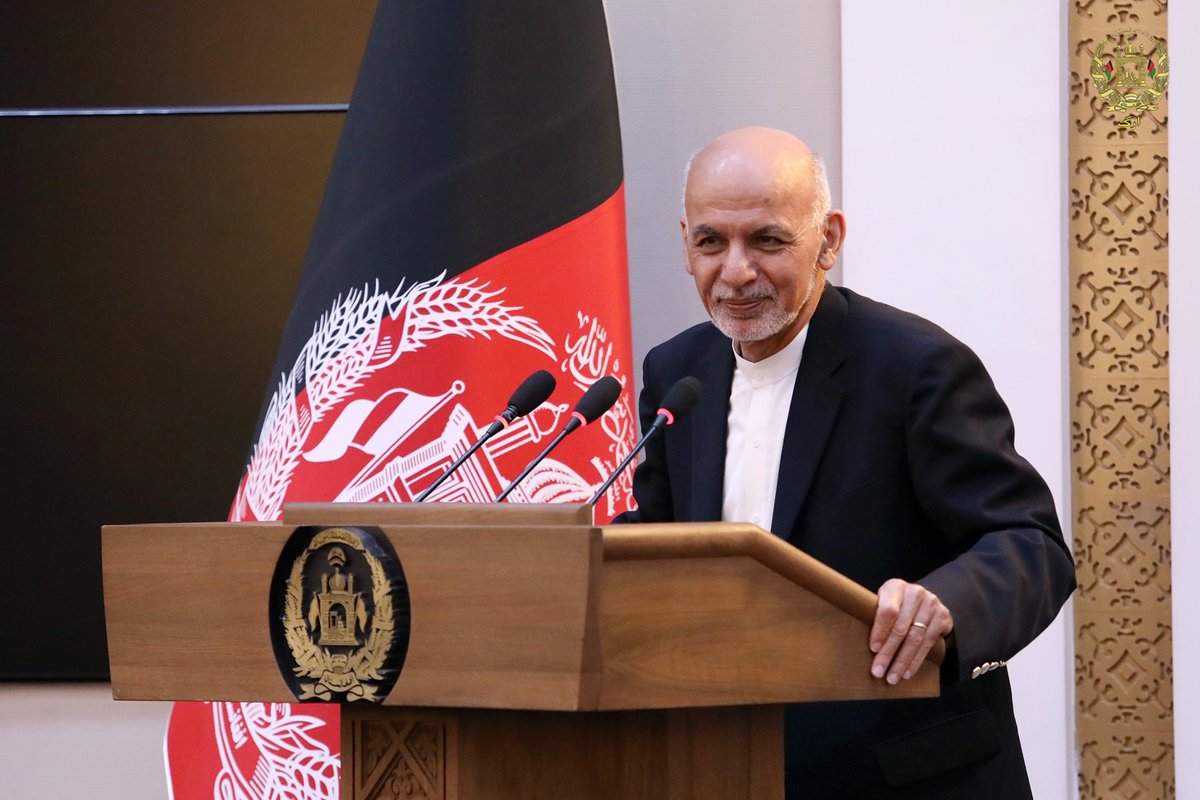 President Ashraf Ghani delivered the concluding remarks at the event and thanked God for sparing Vice-President Saleh who survived a terrorist attack the day before.