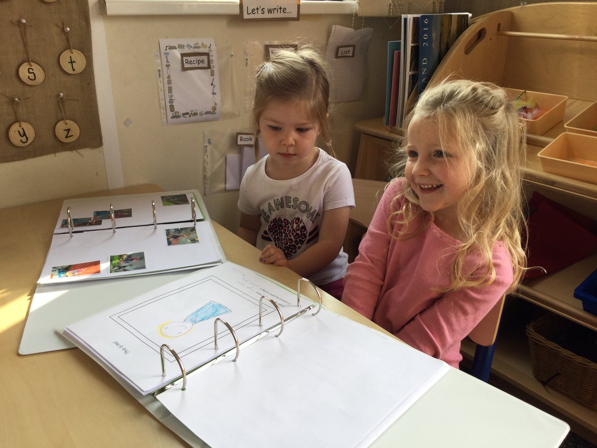 WBarnsNursery's tweet photo. Sharing our learning journals with our friends. #learningjournals #achieving #childrensvoice #wellbeing #reconnecting https://t.co/rhtebcRP3g