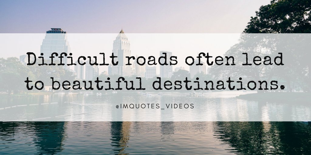 Believe that something good will come from challenges and difficulties.

#ThursdayMotivation