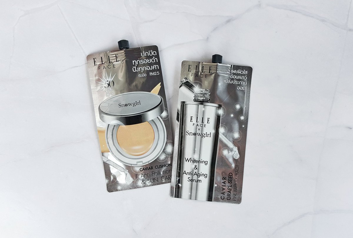 lonelycindie's tweet photo. มาใหม่ Elle Face x Snowgirl คาเวียร์คุชชั่นกับซีรั่ม เหมาะกับอากาศบ้านเรา ซีรั่มซึมไวโพด ไม่เหนอะ เติมความชุ่มชื้นแบบไม่ทำให้หน้ามัน ส่วนคุชชั่นเซ็ตตัวแล้วแห้งแมตต์ทันที ไม่เซ็ตแป้งก็โออยู่ กันPM2.5ได้ด้วย ใช้คู่กัน2ตัวได้ผิวสวยธรรมชาติ บางเบาไม่หนักหน้า #ไว้รีวิวห้ามขายของโว้ยย https://t.co/K62kOniit3