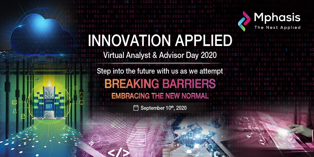 Mphasis's tweet photo. Redefine your transformation pillars for the new normal. Learn how you can automate, digitize, and enhance customer experiences and operational productivity using next-gen technologies: https://t.co/FoJYTXcC5i
#InnovationApplied #StayAhead https://t.co/oV4qKYSDZh