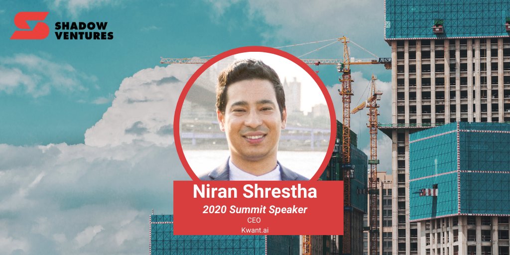 shadowventures's tweet photo. We are proud to announce @Niran_Shr of @Kwant_ai as a speaker for #ShadowSummit 2020! He will be sharing the unique ways in which they break boundaries to disrupt the #builtenvironment sector.

More information here: https://t.co/J4uJnbbjz9 https://t.co/Wwo5Gh10m0