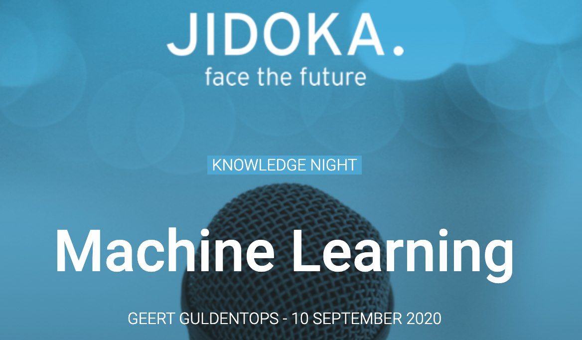 jidoka_info's tweet photo. Vanavond gaat onze collega @geertguldentops het eerste deel van zijn Knowledge Night presenteren over Machine Learning. Het belooft een interessante avond te worden! #knowledgeNight #machineLearning #knowledgeSharing https://t.co/K6WXNhx2is