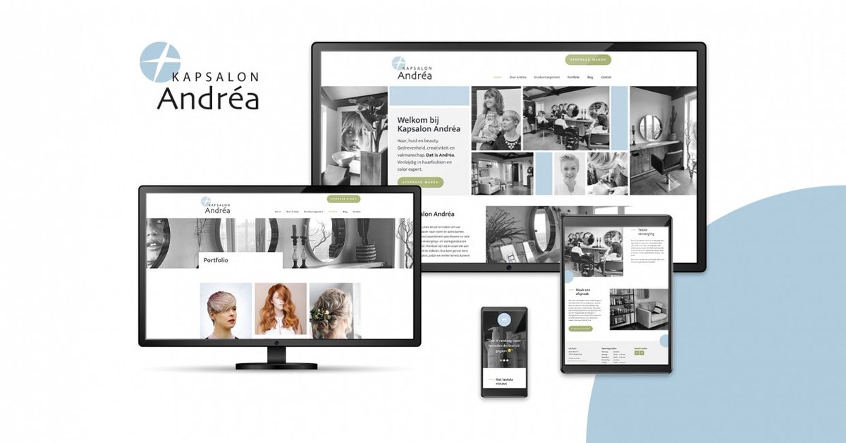 Kapsalon Andréa

Weer zo'n totaalproject waarbij veel verschillende facetten aan bod zijn gekomen. Beginnend met een logo update, kleurpalet, styling. 

Nieuwe kapsalon, nieuw

studioviv.nl/kapsalon-andre…

#belettering #drukwerk #huisstijl #logo #website #Cases #Nieuws
