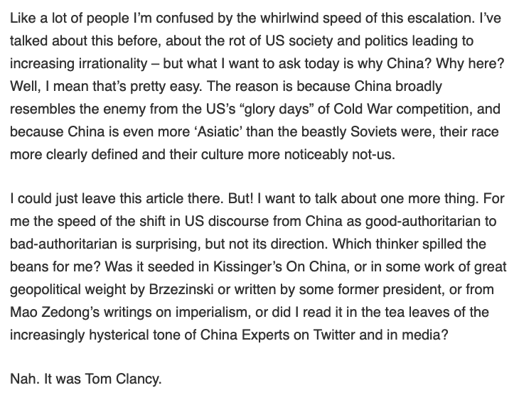 It's really funny and well written, which makes it worth reading on its own.