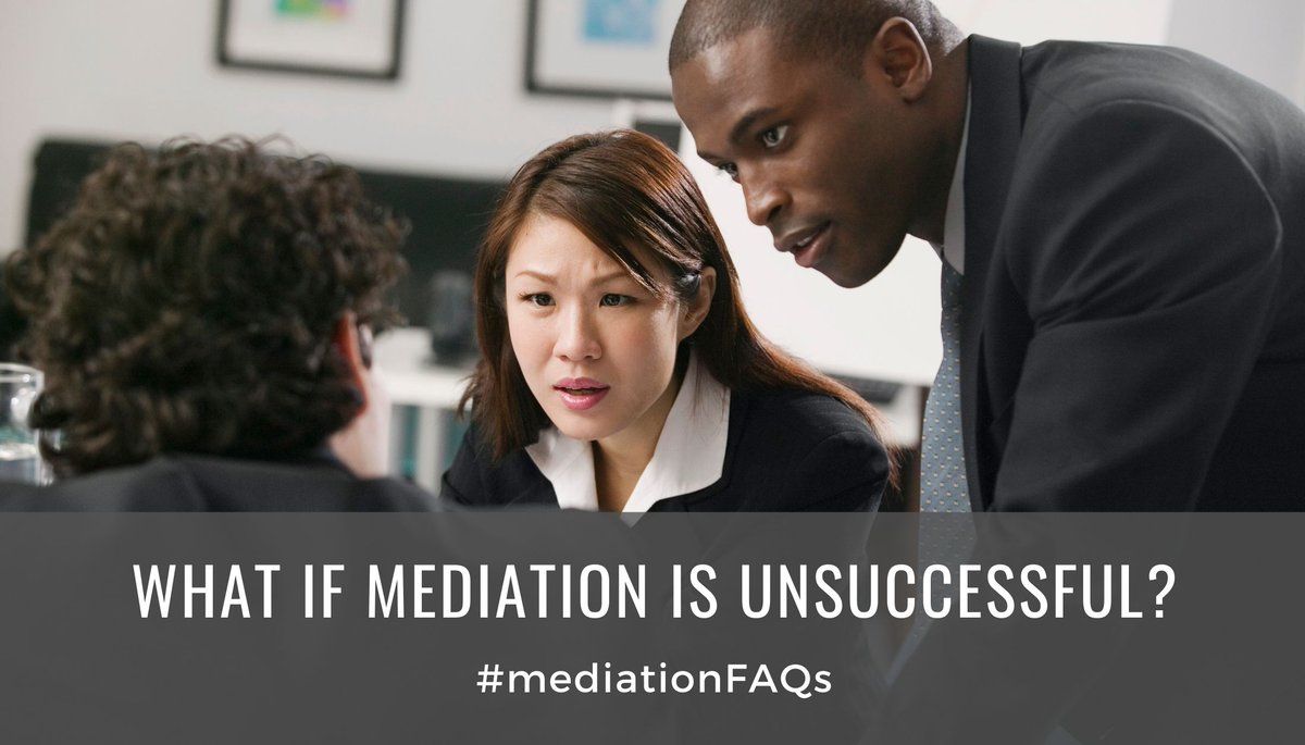 wmsmediation's tweet photo. #mediationFAQs:
What if we don’t reach an agreement during mediation?
In our experience, the majority of cases settle through mediation. If not, you can still negotiate directly or via your solicitors. If there is an ongoing court case, it can be re-activated. https://t.co/WNhKk84esU