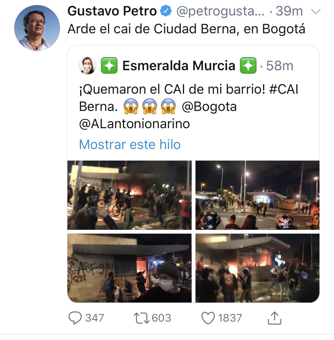 jorvane's tweet photo. Al Pirómano
👁️Jibr👁️ta @petrogustavo se puede Denunciar como DETERMINADOR Incita do a la violencia contra @PoliciaColombia
#PetroDeterminador
@FiscaliaCol @Victor_admon @pedrosalazar420 @Janelucruz @ArgiroCasta58 @ghitis @AFBETANCOURT @Susanadeleonc @BonfanteMaria @el_archivista https://t.co/2nGDz8Wg9b