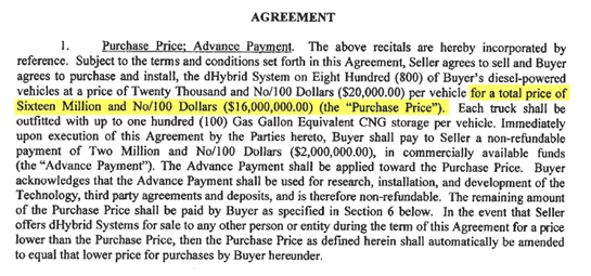 We show how in a previous venture Trevor falsely claimed a $16m contract was actually $250-$300m in order to lure in new investors. We have both email evidence and the contract itself.