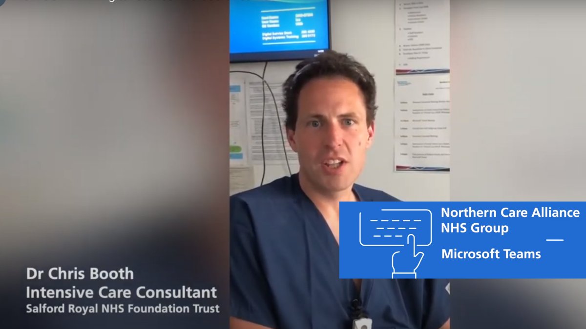 Intensive Care Consultant Dr Chris Booth describes the crucial role @Microsoft teams has played during #COVID19 for communication between clinical teams working day and night. loom.ly/641UCNI