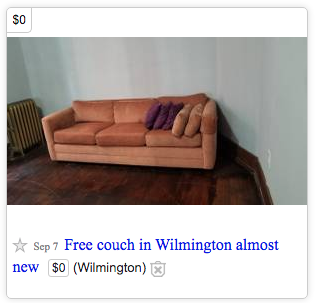  "No money"  You can start flipping with ZERO $$$1. Goto Craigslist2. Click on "Free" (under "For Sale")3. Check these listings daily You WILL find steals!  Then flip these items locally.P.S. People are ALWAYS getting rid of furniture!