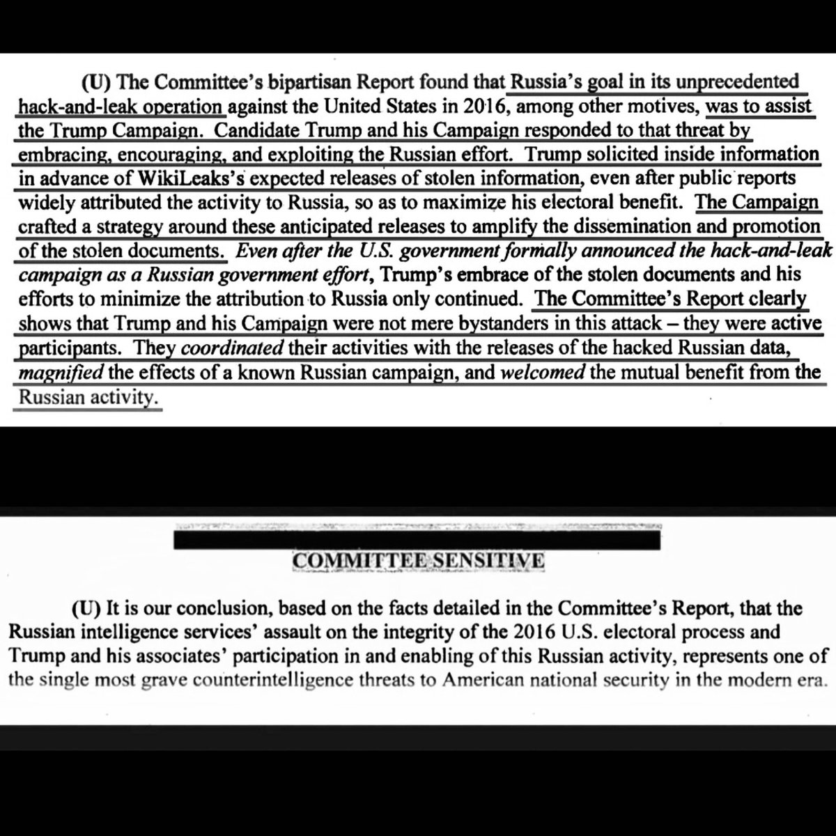 CDintheATX's tweet photo. @trish_regan @RepAdamSchiff Nonsense is sticking your head in the sand to any enemy attacking our nation. Did you not read the Mueller report w/100+ Russian contacts, 10 counts of obstruction, lies/coverups/etc. or how about the just released Bipartisan senate report? No? #TheyAllKnew #TraitorGOP #Resign45 https://t.co/7PZpgM5JOt