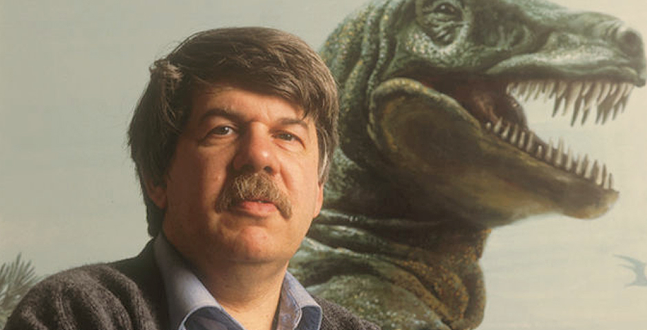 Stephen Jay Gould on the book cover, "Stephen Jay Gould: Reflections on His View of Life"