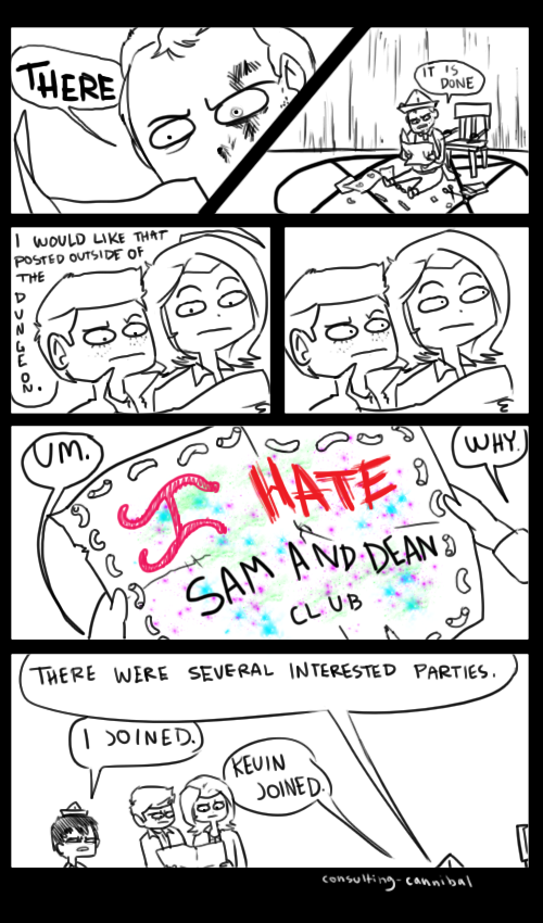 sorry, taking a feelings break to remember the "i hate sam and dean" club