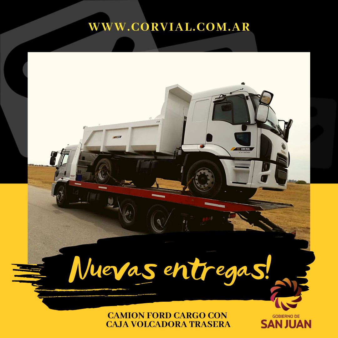 CorVialSA's tweet photo. 📣 #GRACIAS ✊
En esta ocasión entregamos al Gobierno de la Provincia de #SanJuan #Argentina 🙌🏽
📞 011 5 2635610
https://t.co/kBNDDLY5Ha
consultas@corvial.com.ar
#CORVIAL #maquinaria #equipamiento #HOY #obras #muni #quedateencasa #ford #camiones #covid #argentina https://t.co/VpNAFE3mfv
