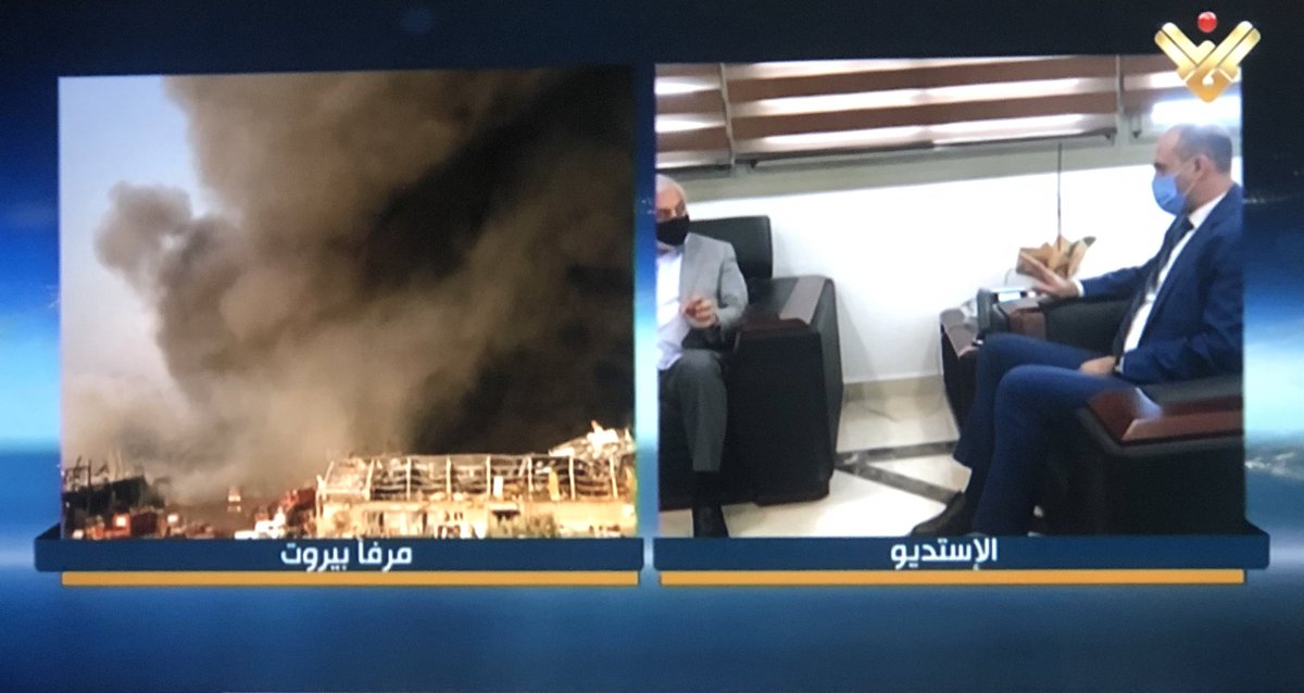 As blaze smolders, other channels tied to govt leaders already moving on to other news, Hezbollah’s  @Almanar_TV covers the “accomplishments” of its ministers while FPM’s  @OTVLebanon hosts its standby pundits confidently laying blame at other parties and geopolitical factors.