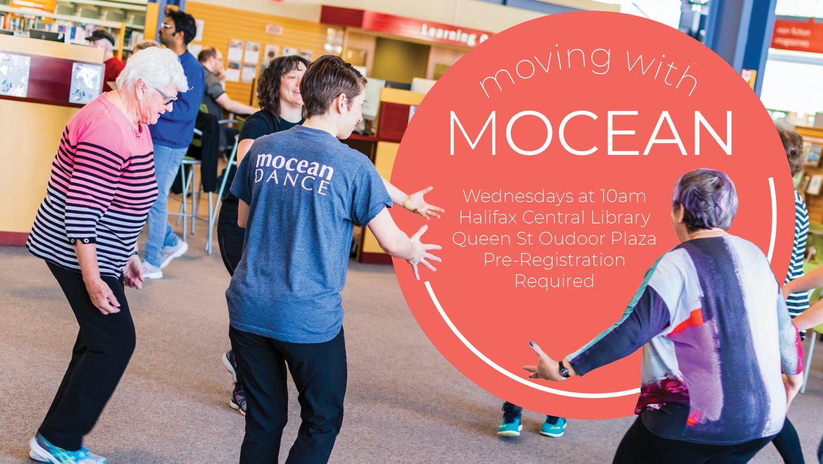 Mocean Dance (@moceandance) on Twitter photo Our community class returns next week <a href="/hfxpublib/">Halifax Public Libraries</a>! Connect body, breath, and creativity in this easy dance class with flow for all levels. WEDNESDAYS @ 10am, Sept 16, 23, 30, Oct 7 <a href="/halifaxnoise/">halifaxnoise</a> <a href="/Mainstreethfx/">CBC Mainstreet Hfx</a> <a href="/CTVMorningAtl/">CTV Morning Atl</a> <a href="/SAMartsmgmt/">Strategic Arts Management</a> <a href="/dancenovascotia/">Dance Nova Scotia</a> Our community class returns next week <a href="/hfxpublib/">Halifax Public Libraries</a>! Connect body, breath, and creativity in this easy dance class with flow for all levels. WEDNESDAYS @ 10am, Sept 16, 23, 30, Oct 7 <a href="/halifaxnoise/">halifaxnoise</a> <a href="/Mainstreethfx/">CBC Mainstreet Hfx</a> <a href="/CTVMorningAtl/">CTV Morning Atl</a> <a href="/SAMartsmgmt/">Strategic Arts Management</a> <a href="/dancenovascotia/">Dance Nova Scotia</a>