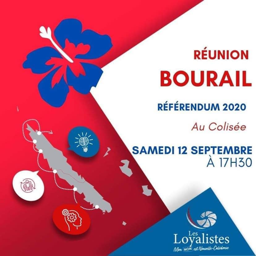 Nos réunions et #débatspublics se poursuivent. Rendez-vous aujourd'hui à Bourail pour échanger sur le #référendum et l'avenir de la #NouvelleCalédonie.

#JevoteNon

Les informations pratiques 👇
📍 Bourail - Au Colisée
🕕 17h30