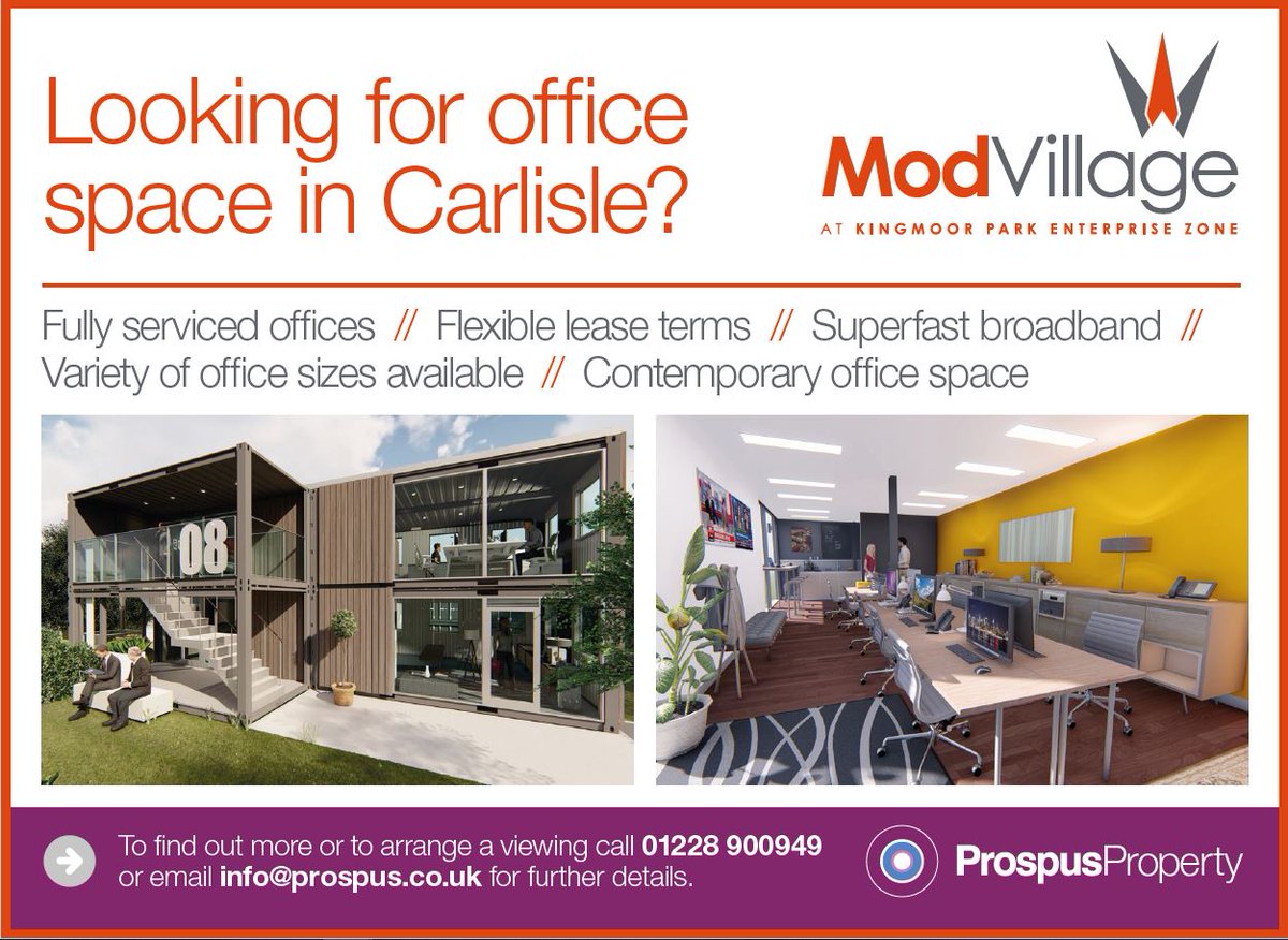 ProspusProperty's tweet photo. ModVillage offices are fantastic for businesses of all sizes and what’s more, each office has its own main entrance, kitchen &amp; toilet facilities, removing the need for shared access allowing occupiers complete peace-of-mind during this challenging time. Contact us to learn more. https://t.co/uy3CHLnYou