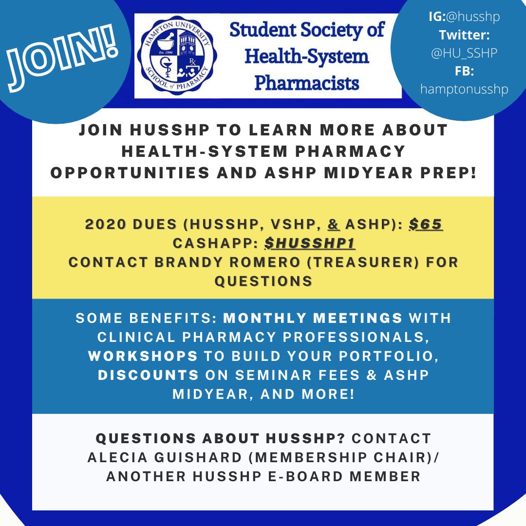 HU_SSHP's tweet photo. HUSSHP Membership has been condensed to an electronic process this year. Please fill out all information in the e-form, then send dues ($65) to our Cashapp: $HUSSHP1. The form and fee are due September 18th. For questions about membership, reach out to Alecia Guishard https://t.co/6RGbU9pBNq