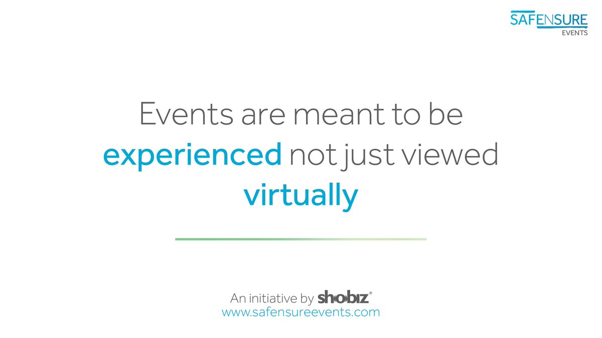 Shobizhavas's tweet photo. When itβs finally time to step out and live life together! Let us do so by creating unforgettable experiences while we still maintain a no-risk environment with #SafeNSURE!
@tobaccowala
@HavasGroupIN
.
#Shobiz #EventsMadeExperiential #SafeNSureEvents #ConnectingPeople https://t.co/0HYyji9WCK